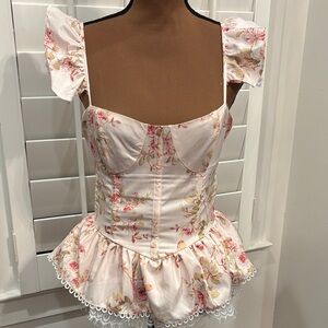 Corset floral top